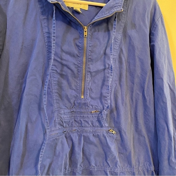 J. Crew popover jacket blue medium - Picture 2 of 8